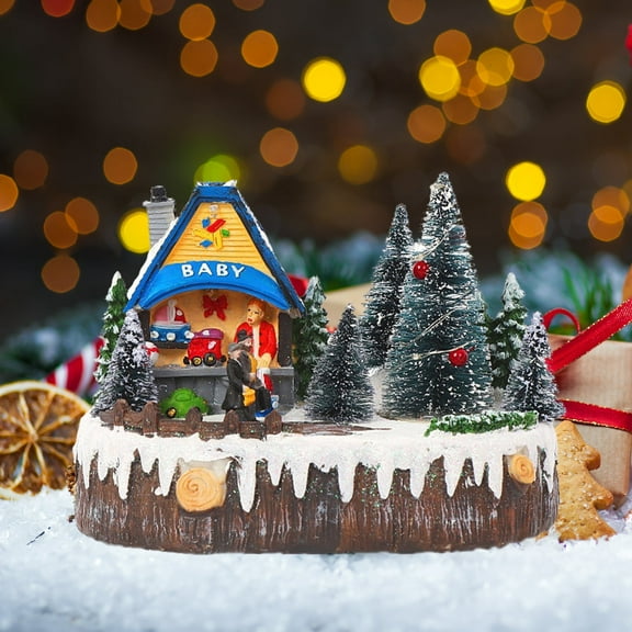 Christmas Snow Village Snack shop Winter Snow Town Perfect Addition to Your Christmas Indoor Decorations & Christmas Village Display