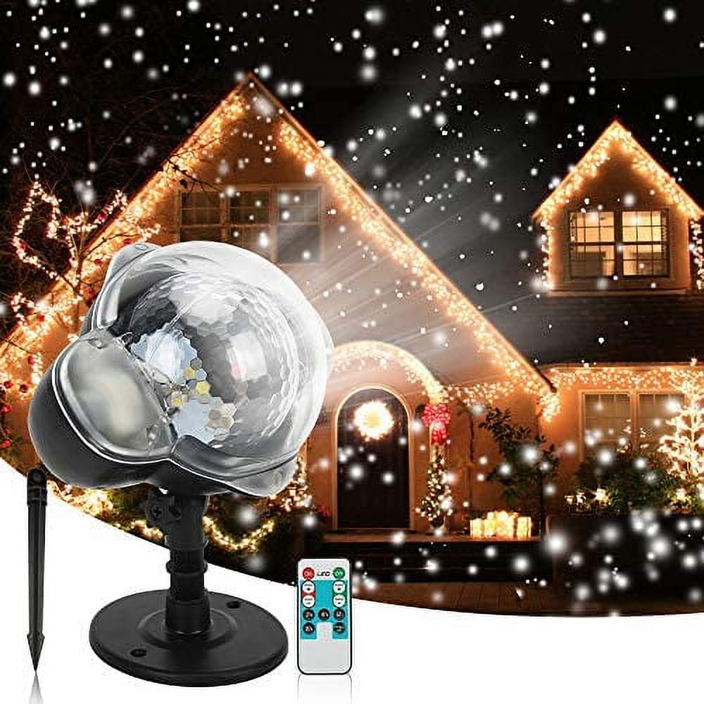 Christmas Snowfall Projector Lights, GRNSHTS Indoor Outdoor Holiday
