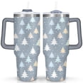 thumbnail image 1 of Christmas Snowflake 40 OZ Coffee Tumble with Handle Insulated Leakproof Insulated Coffee Mug Gray, Colorful Christmas Tree Tumbler for Home Office Supplies Cup for School Camping, 1 of 6