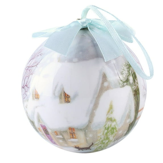 Christmas Snowflake Ball Ornaments Shatterproof Christmas Tree Decorations Large Hanging Ball Pendants with String for Xmas Tree, Holiday Wedding Party Decoration