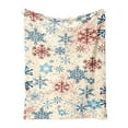 thumbnail image 1 of Christmas Snowflake Blanket, Winter Holiday Throw for Couch Sofa Bed, Christmas Decorations, 39x29in, 1 of 6