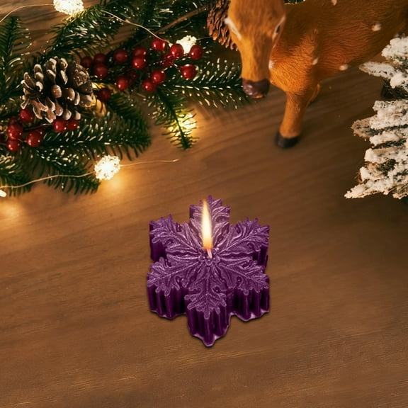 Christmas Snowflake Candles, Winter Trendy Candles, Snowflake Shaped Soy Wax, Christmas Snowflake Small Gift, for Home Birthday Wedding Party Decorations
