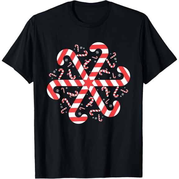 Christmas Snowflake Candy Cane T-Shirt