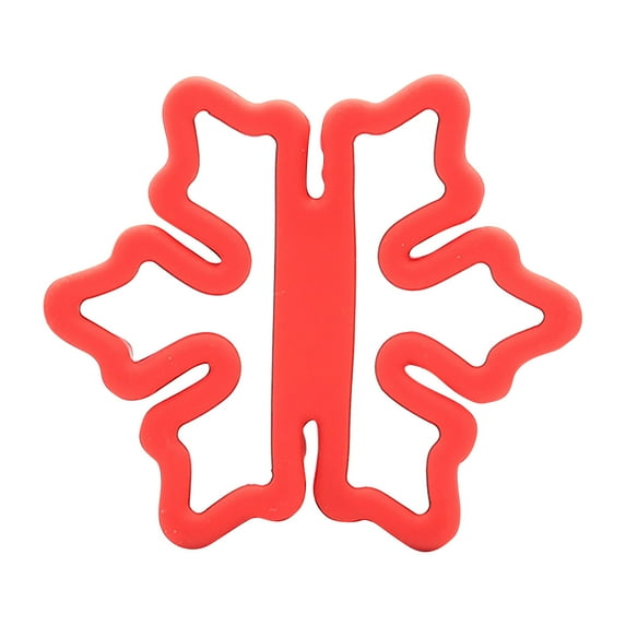 Christmas Snowflake Cookie Cutters, Stainless Steel Christmas Cookie Cutter, Red Winter Holiday Biscuit Mold for Baking