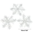 thumbnail image 1 of Christmas Snowflake Decorations, 50Pcs Mixed Shape Wooden White Snowflake Ornaments Hanging Pendants For Christmas Tree Holiday Party Home Winter Décor Set, 1 of 1