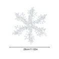 thumbnail image 1 of Christmas Snowflake Decorations,White Glitter Snowflake Ornaments,Plastic Winter Snowflakes Ornaments Christmas Tree Decorations for Winter Decorations Tree Window Door,Christmas Winter Decorations, 1 of 9