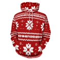 thumbnail image 1 of Christmas Snowflake Deer 3D Print Hoodie Men Women Autumn Thin Pullover Sweatshirt Vintage Streetwear Tops, 1 of 6