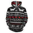 thumbnail image 1 of Christmas Snowflake Deer 3d Sweatshirts Hoodie Fashion Casual Personality Men's Women Street Hoodie Pullovers Long Sleeve Comfortable Top, 1 of 6