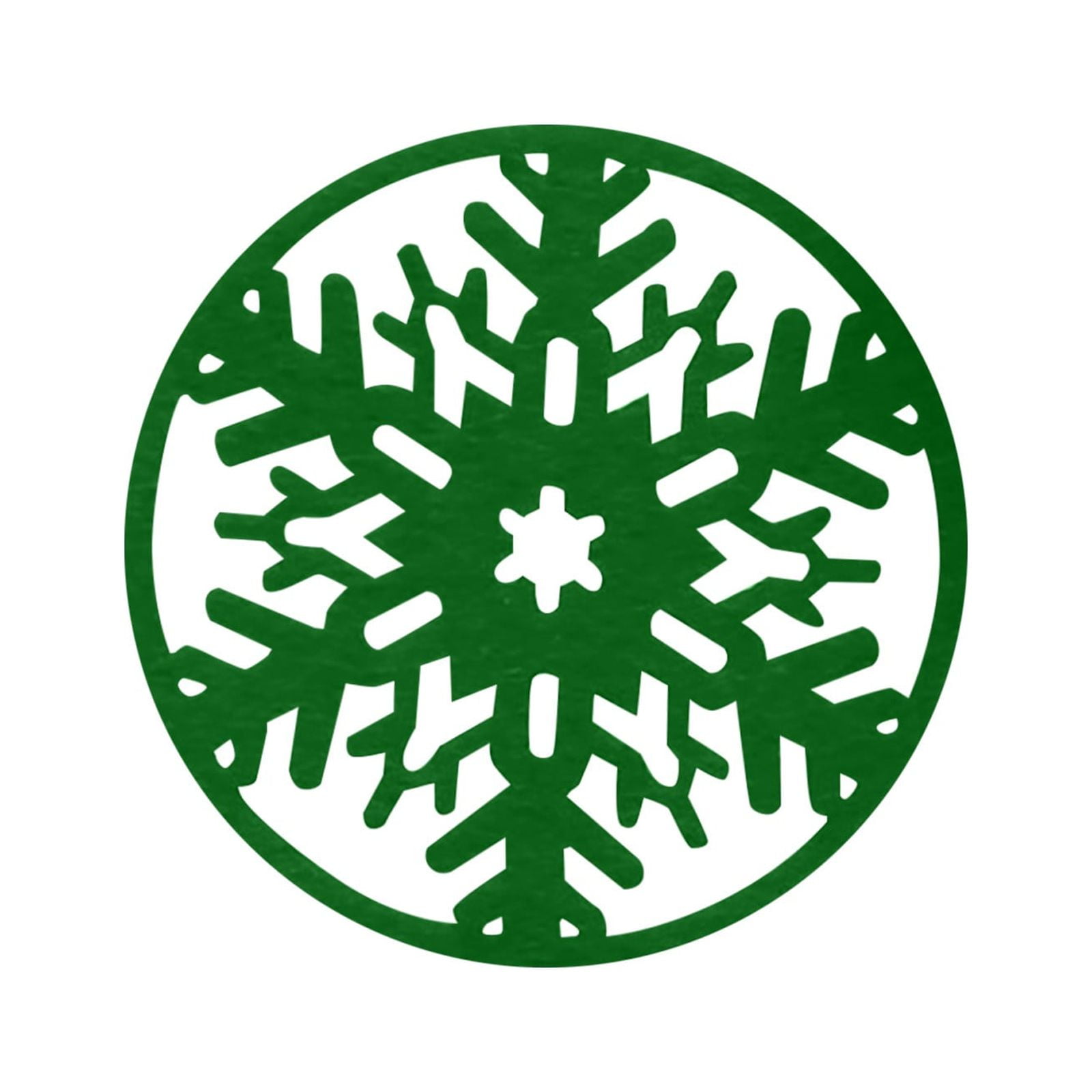 Christmas Snowflake Design Cup Mats Tea Coffee Decoration For Party