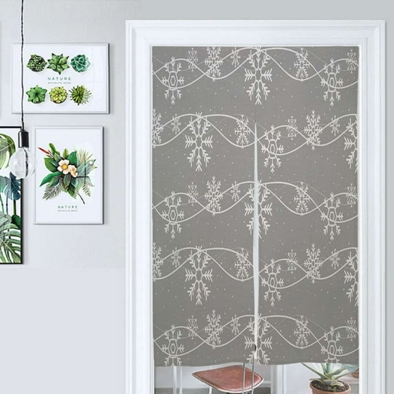 Christmas Snowflake Door Curtain Nordic Living Room DoorCurtain Porch Partition Curtain Kitchen Rative Half Curtain