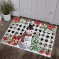 Christmas Snowflake Front Door Mat for Indoor Entrance 18x30 Inche