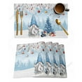 thumbnail image 1 of Christmas Snowflake Gnome Kitchen Placemat Christmas Dining Table Decor Table Mat Home Decor Bowl Cup Mat, 1 of 5