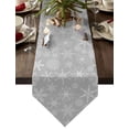 thumbnail image 1 of Christmas Snowflake Hand Drawn Table Runner Christmas Kitchen Dining Decor Table Runner Wedding Decor Tablecloth, 1 of 5