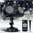 thumbnail image 1 of Christmas Snowflake Light Projector Remote Control Timer Waterproof LED Snowfall Landscape Light for Xmas Holiday Party, 1 of 7