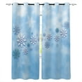 Christmas Snowflake Luxury European Curtains for Living Room Festival