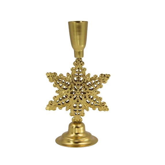 Christmas Snowflake Metal Candlestick Iron Decor for Romantic Candlelight Dinner Home Table Decoration Modernist Design with Customizable Arrangements for Festive Ambiance