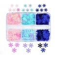 thumbnail image 1 of Christmas Snowflake Nail Sequins Winter Decorations Small Festive Nail Enhancements for Holiday Manicure DIY Nail Design Accessories, 1 of 8