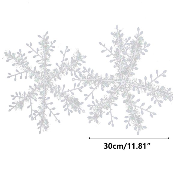 Christmas Snowflake Ornament, Hanging String Decor, Festive Tree Pendant, Adds Winter Charm and Hangs Lightly for Christmas Tree, Window Display, and Party Backdrop.