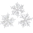 thumbnail image 1 of Christmas Snowflake Ornament Multi-sizes Glitter Romantic Gifts Reusable Scene Layout White Xmas Party Decoration Snow Flake Pendant Festival Supplies, 1 of 8