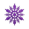 thumbnail image 1 of Christmas Snowflake Ornaments Plastic Glitter Snow Flakes Hanging Snowflakes for Winter Christmas Tree Decorations, 1 of 9