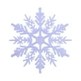 thumbnail image 1 of Christmas Snowflake Ornaments Plastic Glitter Snow Flakes Hanging Snowflakes for Winter Christmas Tree Decorations, 1 of 9