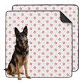 thumbnail image 1 of Christmas Snowflake Pattern Dog Potty Pads 48"x48" 2-Pack, Jumbo Washable Reusable Puppy Training Mats with Multi-Layer Absorption for Maximum Coverage, 1 of 8