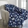 thumbnail image 1 of Christmas Snowflake Print Blanket 27.5"x39" - Soft Warm Polyester Nap Blanket for Sofa Bed Camping, 1 of 7