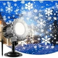 thumbnail image 1 of Christmas Snowflake Projector Lights, Indoor Outdoor Snowfall Projection High Definition LED Lighting Lamp, Waterproof Snow Fall Light Show for Halloween Xmas, 1 of 7