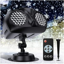 Christmas Snowflake Projector Lights Outdoor, LED Snowfall Projector, Remote Control Timing IP65 Waterproof, Dynamic Snowflakes Landscape Light for Xmas Holiday Party Decorations