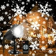 thumbnail image 1 of Christmas Snowflake Projector Lights, Rotating LED Snowfall Projection Lamp with Remote Control, Outdoor Waterproof Sparkling Decorative Lighting for Halloween Xmas Party, 1 of 7