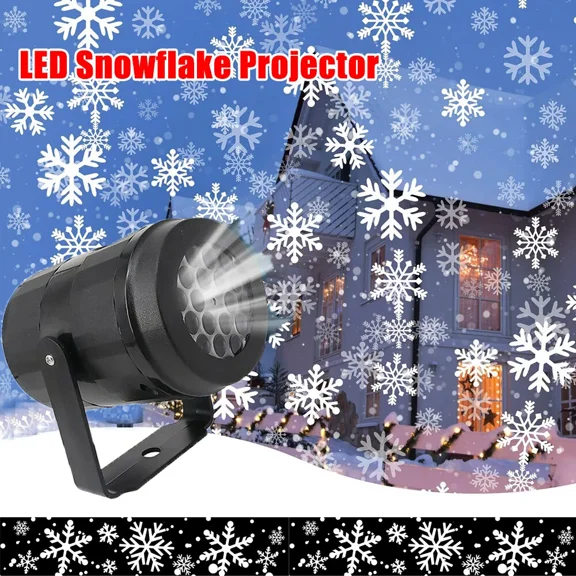 Christmas Snowflake Projector Outdoor Led Moving Snowfall Show Lights Landscape