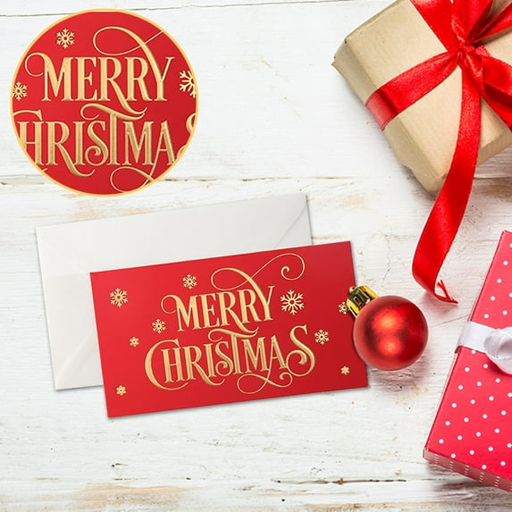 Christmas Snowflake Red-Christmas Concave and Convex Greeting Card Christmas Old Man Snowman Deer Three-Dimensional Christmas Holiday Greeting Card