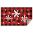 thumbnail image 1 of Christmas Snowflake Red Plaid Tablecloth,Oil Proof Spill Proof Polyester Table Cover for Rectangle Tables,Foldable Tableclothes Cute Tablecloths for Birthday Picnic Wedding Tea Party, 1 of 6
