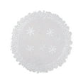 thumbnail image 1 of Christmas Snowflake Round PVC Table Mat Waterproof Scald-Resistant Holiday Decor for Festive Dining and Celebrations, 1 of 5