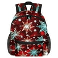 Christmas Snowflake Seamless Pattern Small Backpack, Lightweight