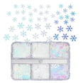 thumbnail image 1 of Christmas Snowflake Sequins Winter Nail Decoration Small White Flake Embellishments For Holiday Manicure Accessories, 1 of 8