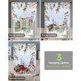 Christmas Snowflake Squirrel Christmas Tree Bow Tie Curtains for Living