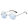thumbnail image 1 of Christmas Snowflake Sunglasses Party Prom Novelty Glasses Holiday clothes Accessory - Fashion Design Multi Use(A), 1 of 1