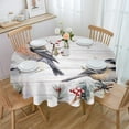 thumbnail image 1 of Christmas Snowflake Texture Waterproof Tablecloth Table Decoration Wedding Home Kitchen Dining Room Round Table, 1 of 5