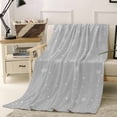 thumbnail image 1 of Christmas Snowflake Throw Flannel Blanket 40x60In Grey Gradient Super Soft Cozy Bed Blanket, Lightweight Plush Fuzzy Bed Throw for Bedroom Sofa Couch Living Room, 1 of 4