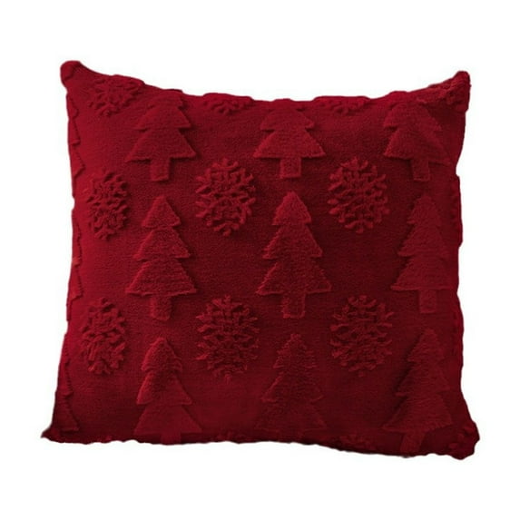Christmas Snowflake Tree Pillow Set Solid Color Living Room Decoration Pillow Jacquard Christmas Pillow
