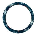 thumbnail image 1 of Christmas Snowflakes 14.5 Inch Printing PVC Leather Steering Wheel Cover Car Wheel Covers Auto Accessories, 1 of 6
