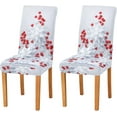 thumbnail image 1 of Christmas Snowflakes Chair Covers for Dining Room Set of 4 Stretchable Dining Chair Slipcover Washable Removable Parsons Chair Slipcover for Kitchen,Hotel,Restaurant, 1 of 7