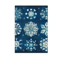 Christmas Snowflakes Garden Flag House Banner 12" x 18" Double Sided Outdoor Yard Decoration