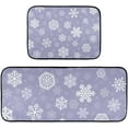 thumbnail image 1 of Christmas Snowflakes Kitchen Rug Mats 2PCS Non Slip 47" x 20" + 28" x 20" Kitchen Carpet Floor Mat Hallway Rugs Anti Fatigue Doormat Home Decor, 1 of 7
