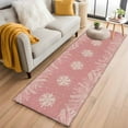 thumbnail image 1 of Christmas Snowflakes Kitchen Runner Rug 2x6 Washable Runners for Hallway Non Slip Winter Xmas Pine Leaf Pink Red Large Area Rug Indoor Floor Carpet for Bathroom Laundry Entryway Bedroom Living Room, 1 of 8