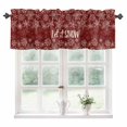 thumbnail image 1 of Christmas Snowflakes Kitchen Valances for Windows 42x12 Inch Kitchen Curtains Valances Rod Pocket Winter Xmas Flower Textured Red Bathroom Window Valances for Window Treatment Decor, 1 of 6