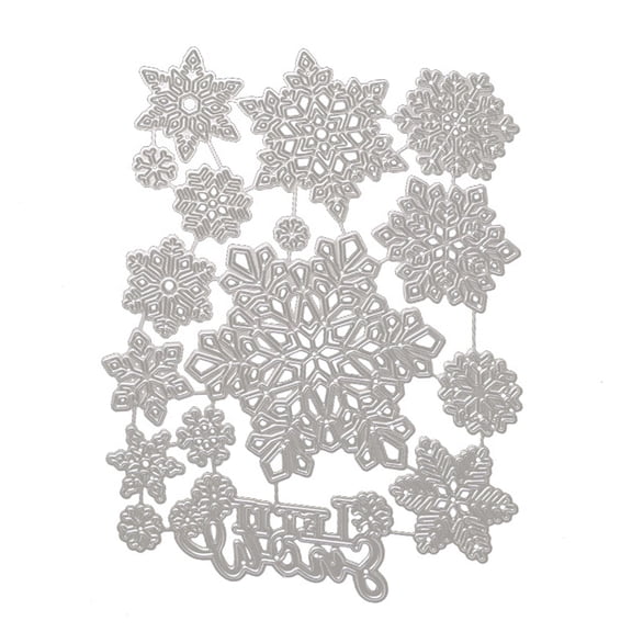 Christmas Snowflakes Cutting Dies Carbon Steel Die Cut Templates Metal Embossing Stencils for Scrapbooking Card Making