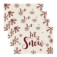 thumbnail image 1 of Christmas Snowflakes Placemats Set of 4, 12x18 Inch Christmas Table Mats for Party Kitchen Dining Decoration Seasonal Winter Xmas Holiday Rustic Table Mats for Dining Table Christmas Christmas, 1 of 6
