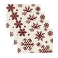 thumbnail image 1 of Christmas Snowflakes Placemats Set of 4, 12x18 Inch Christmas Table Mats for Party Kitchen Dining Decoration Seasonal Winter Xmas Holiday Rustic Table Mats for Dining Table Christmas Christmas, 1 of 6